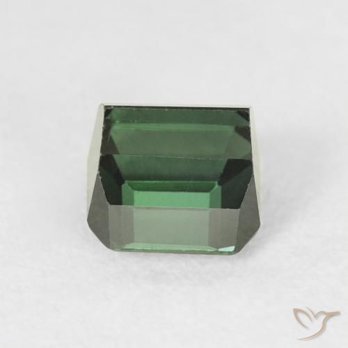 Turmalina Verde escuro Natural 1.03ct, Corte Octógono / Esmeralda, VVS