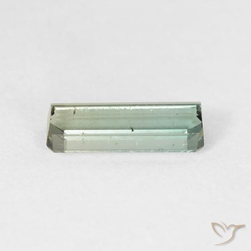 Turmalina Verde Floresta Pálido Natural 1.34ct, Corte Octógono / Esmeralda, VS