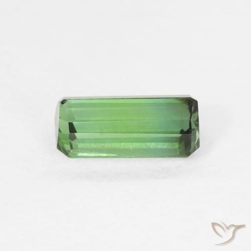 Turmalina Verde médio Natural 0.77ct, Corte Octógono / Esmeralda, VS