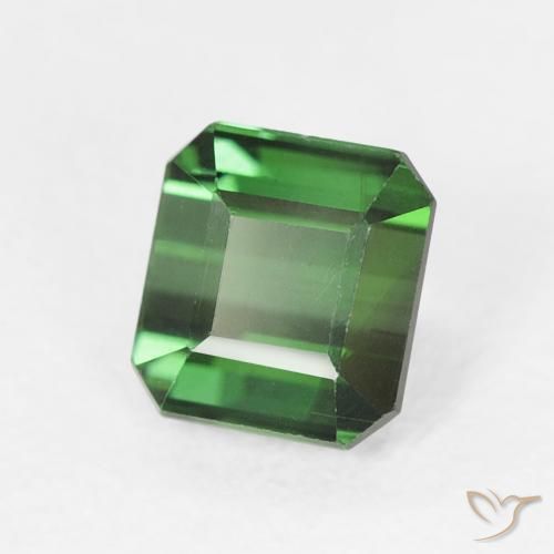 Turmalina verde intenso Natural 0.95ct, Corte Octógono / Esmeralda, VVS