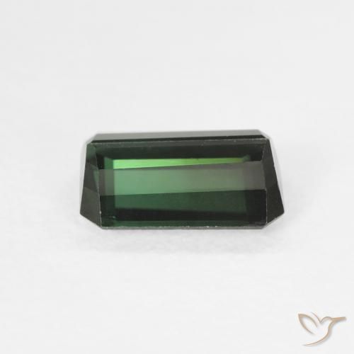 Turmalina Verde floresta Natural 1.42ct, Corte Octógono / Esmeralda, VVS-VS