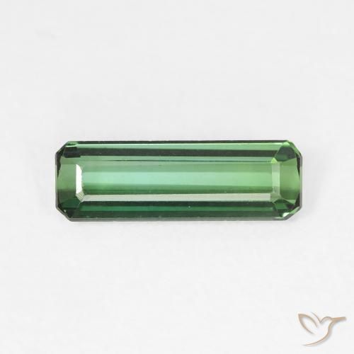 0.97ct Natural Luz verde Turmalina, Corte Esmeralda, VVS-VS
