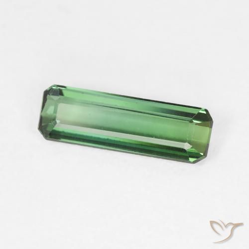 Turmalina Luz verde Natural 0.97ct, Corte Octógono / Esmeralda, VVS-VS