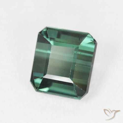 Turmalina Verde Frio Natural 1.35ct, Corte Octógono / Esmeralda, VVS-VS