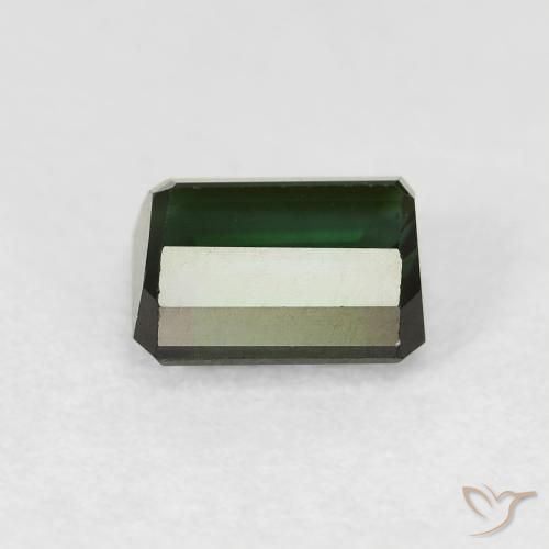 Turmalina Verde floresta Natural 1.18ct, Corte Octógono / Esmeralda, VVS-VS