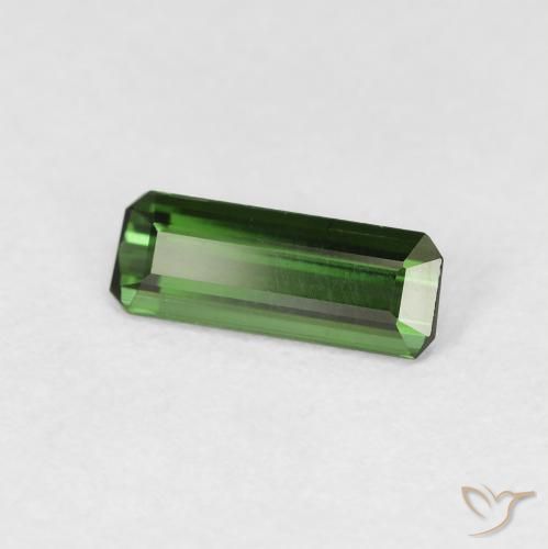 Turmalina Verde escuro Natural 0.69ct, Corte Octógono / Esmeralda, VVS