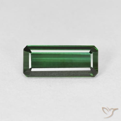 2.07ct Natural Verde escuro Turmalina, Corte Esmeralda, VVS-VS