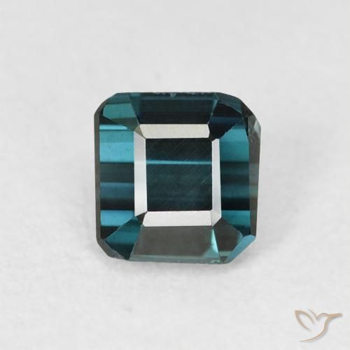 0.72ct Natural Azul marinho profundo Turmalina, Corte Esmeralda, VVS-VS