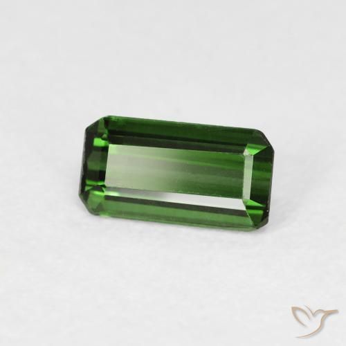 Turmalina Medium Dark-Green Natural 0.69ct, Corte Octógono / Esmeralda, VVS-VS