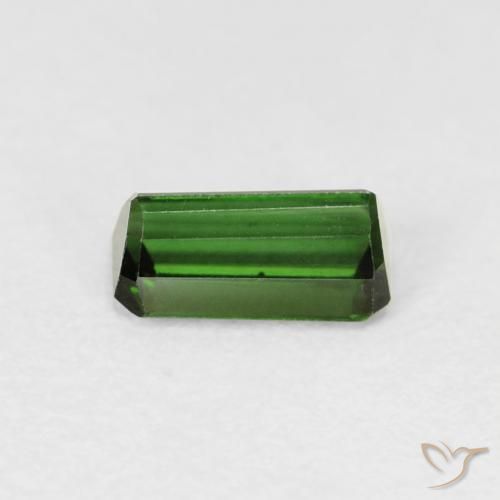 Turmalina Medium Dark-Green Natural 0.69ct, Corte Octógono / Esmeralda, VVS-VS