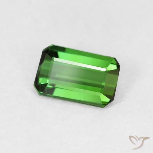 Turmalina Medium Dark-Green Natural 0.56ct, Corte Octógono / Esmeralda, VVS-VS