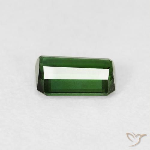 Turmalina Medium Dark-Green Natural 0.56ct, Corte Octógono / Esmeralda, VVS-VS
