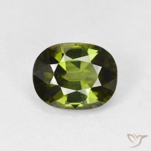 1.23ct Natural Algas Verdes Turmalina, oval, VS