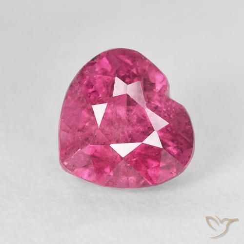 1.74ct Natural Magenta Profundo Turmalina, Coração, VS