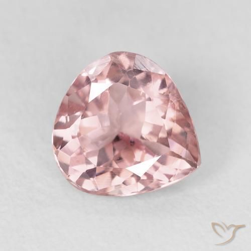 Turmalina Luz rosa Natural 1.48ct, Formato de pêra, VS