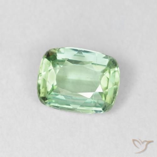 Turmalina Luz verde Natural 0.67ct, Almofada, VS