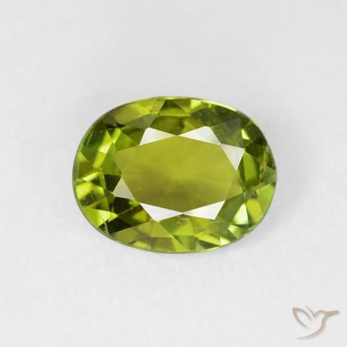 1.52ct Natural verde escuro Turmalina, oval, VS