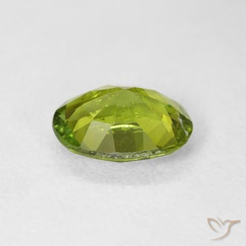 Turmalina verde escuro Natural 1.52ct, oval, VS