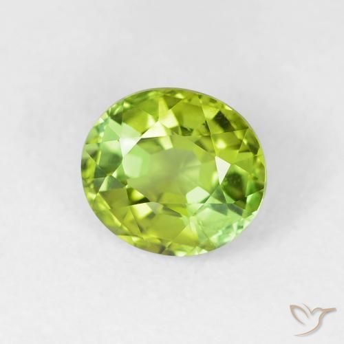 Turmalina Verde Vivo Claro Natural 1.65ct, oval, VVS-VS