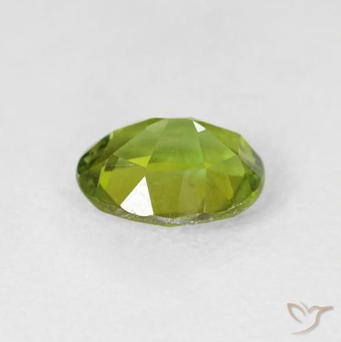 Turmalina verde vivo Natural 1.43ct, oval, VS