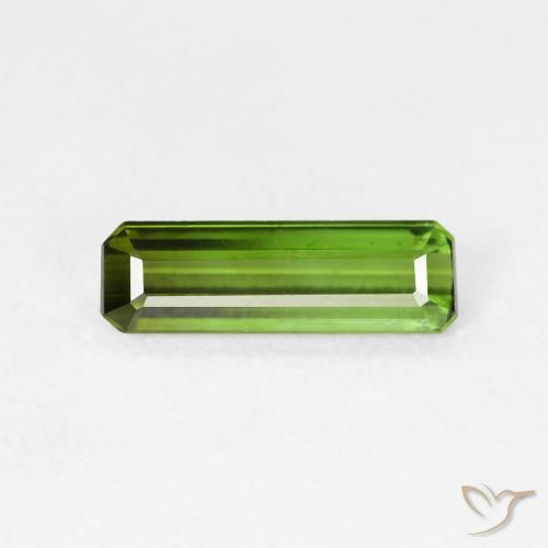 0.77ct Natural Verde escuro Turmalina, Corte Esmeralda, VVS-VS