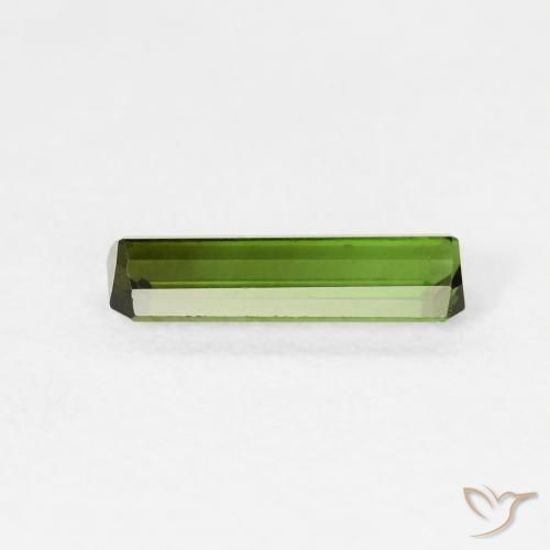 Turmalina Verde escuro Natural 0.77ct, Corte Octógono / Esmeralda, VVS-VS