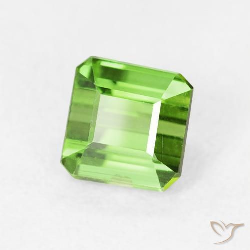 Turmalina verde escuro Natural 0.66ct, Corte Octógono / Esmeralda, VVS-VS