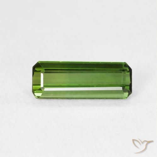 0.69ct Natural Verde médio Turmalina, Corte Esmeralda, VVS-VS