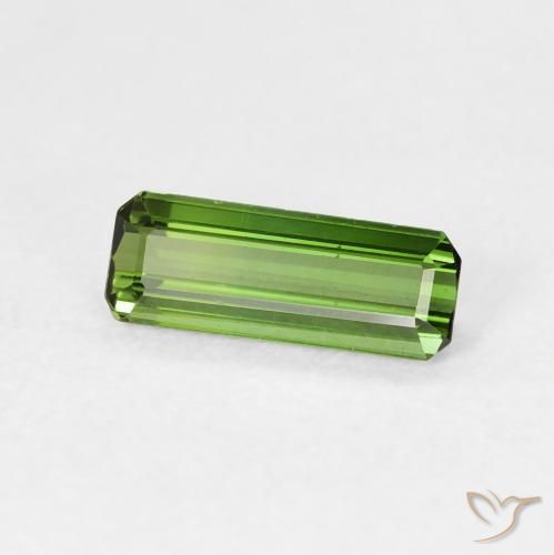 Turmalina Verde médio Natural 0.69ct, Corte Octógono / Esmeralda, VVS-VS