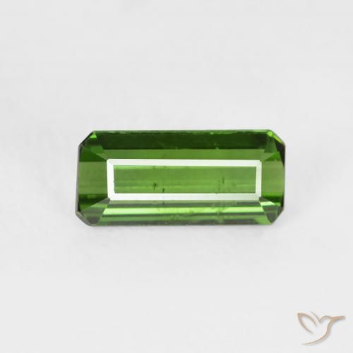 0.73ct Natural Verde floresta Turmalina, Corte Esmeralda, VS