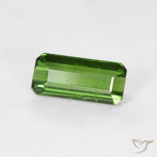 Turmalina Verde floresta Natural 0.73ct, Corte Octógono / Esmeralda, VS