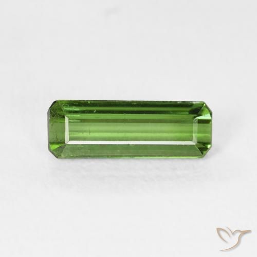 0.86ct Natural Verde floresta Turmalina, Corte Esmeralda, VS