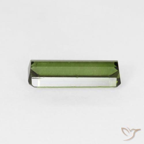 Turmalina Verde floresta Natural 0.86ct, Corte Octógono / Esmeralda, VS