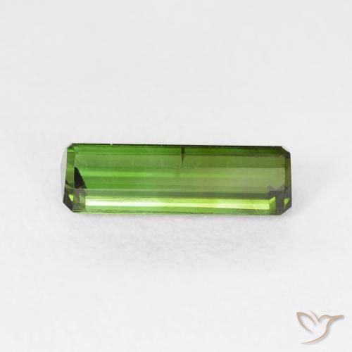 Turmalina verde escuro Natural 1.12ct, Corte Octógono / Esmeralda, VS-SI