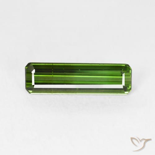 1.36ct Natural Verde floresta Turmalina, Corte Esmeralda, VS