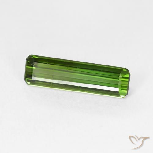 Turmalina Verde floresta Natural 1.36ct, Corte Octógono / Esmeralda, VS