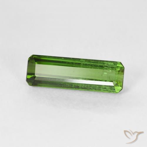 Turmalina Verde médio Natural 1.22ct, Corte Octógono / Esmeralda, VS