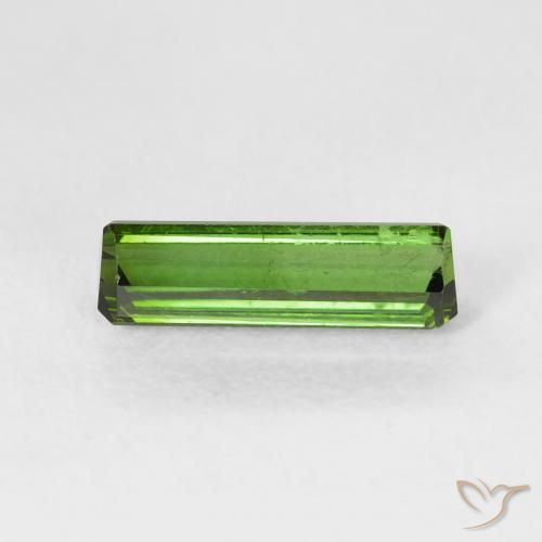 Turmalina Verde médio Natural 1.22ct, Corte Octógono / Esmeralda, VS