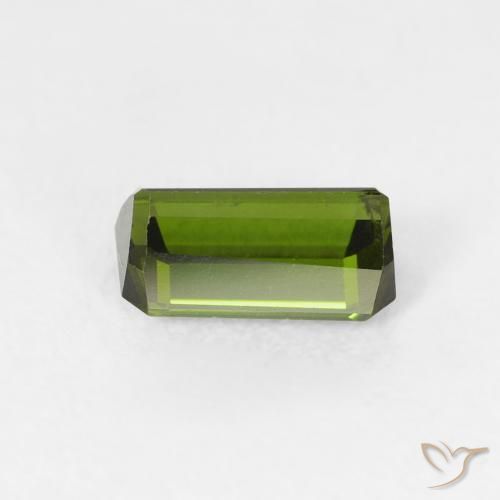 Turmalina Verde floresta Natural 0.72ct, Corte Octógono / Esmeralda, VS