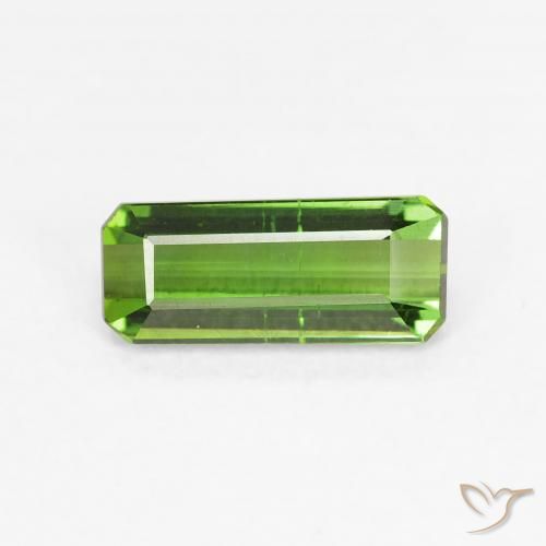 0.73ct Natural Verde floresta Turmalina, Corte Esmeralda, VS