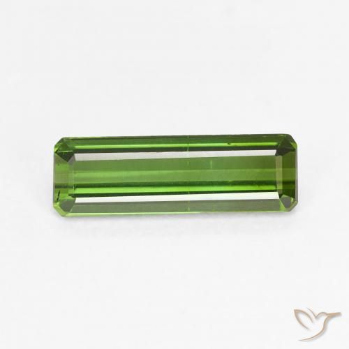 1.17ct Natural Verde médio Turmalina, Corte Esmeralda, VVS-VS