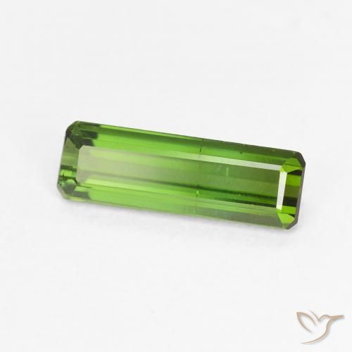 Turmalina Verde médio Natural 1.17ct, Corte Octógono / Esmeralda, VVS-VS