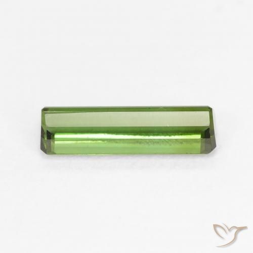 Turmalina Verde médio Natural 1.17ct, Corte Octógono / Esmeralda, VVS-VS