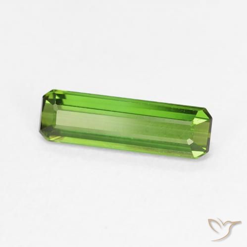 Turmalina verde escuro Natural 0.80ct, Corte Octógono / Esmeralda, VVS-VS