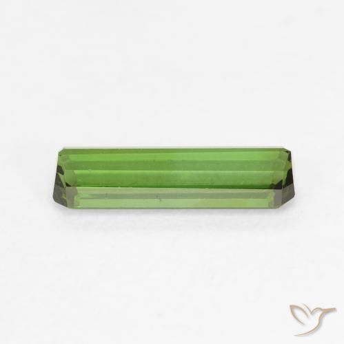 Turmalina verde escuro Natural 0.80ct, Corte Octógono / Esmeralda, VVS-VS