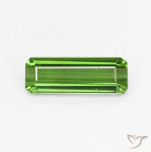 0.78ct Natural verde escuro Turmalina, Corte Esmeralda, VVS-VS