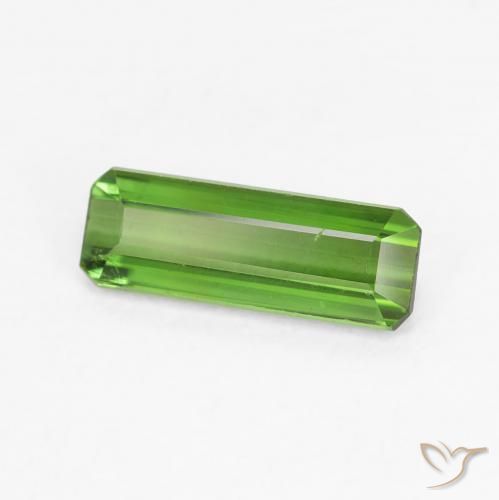 Turmalina verde escuro Natural 0.78ct, Corte Octógono / Esmeralda, VVS-VS