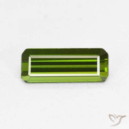 0.93ct Natural Verde médio Turmalina, Corte Esmeralda, VVS-VS