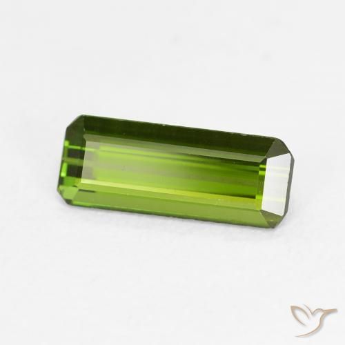 Turmalina Verde médio Natural 0.93ct, Corte Octógono / Esmeralda, VVS-VS
