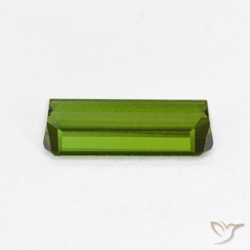 Turmalina Verde médio Natural 0.93ct, Corte Octógono / Esmeralda, VVS-VS